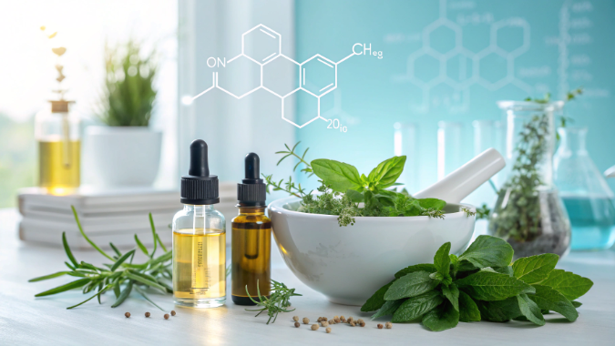 Science-backed ingredient-first weight management concept in a modern laboratory