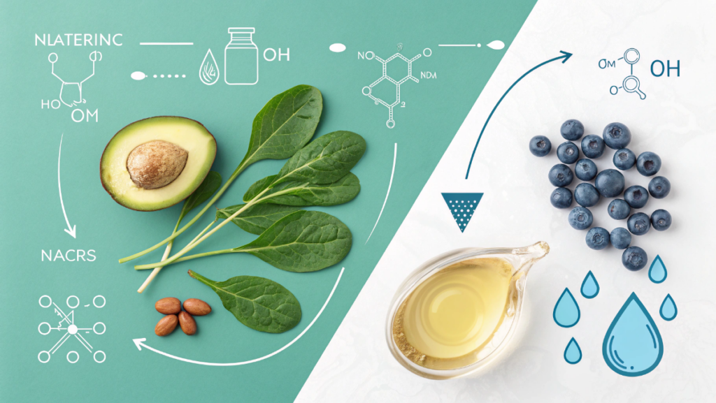Supplement bioavailability concept highlighting absorption efficiency